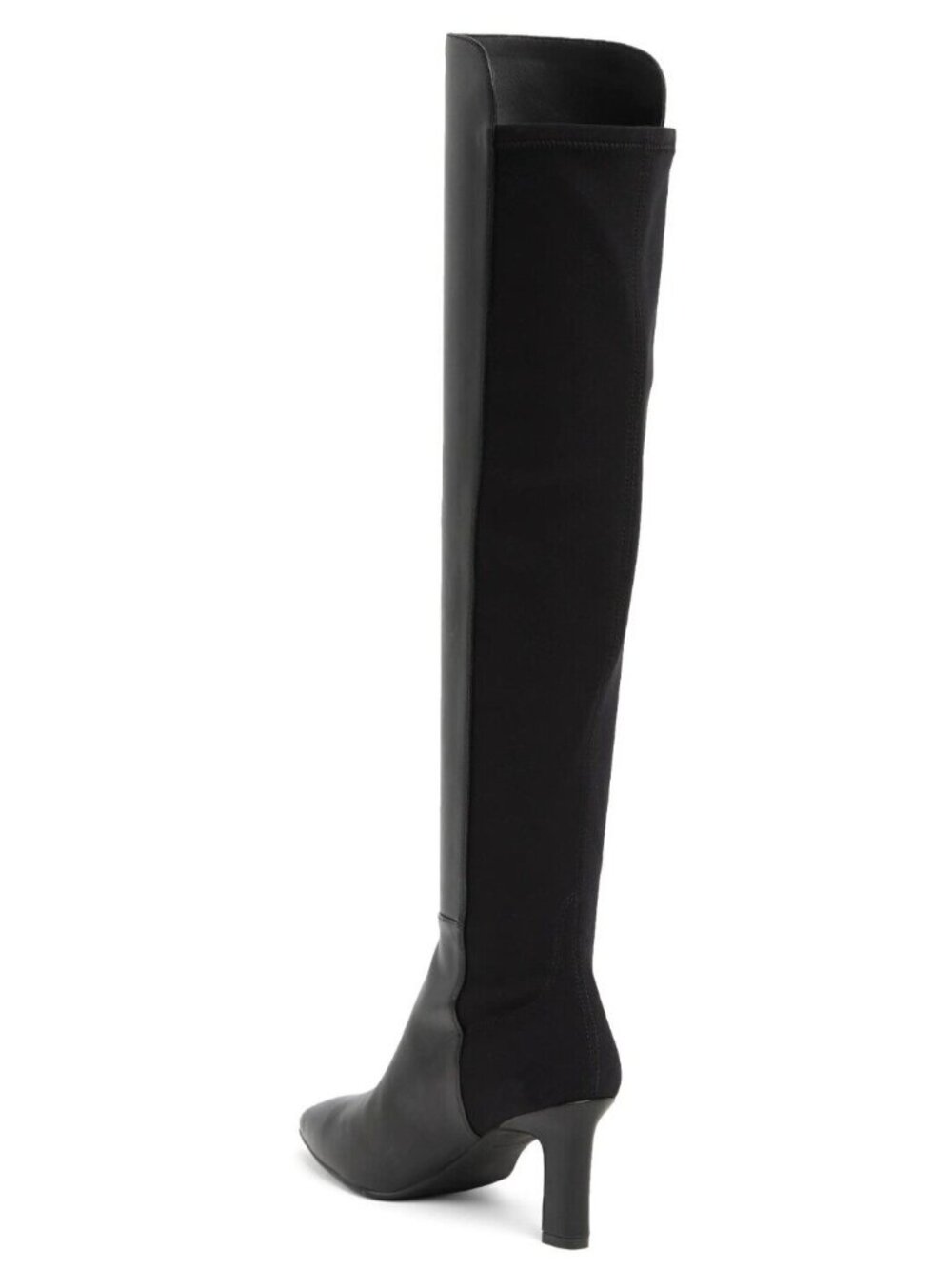 Stuart Weitzman Bobbie 75 Womens Stretch Leather Over-the-Knee Boot Black US 9.5 - Picture 2 of 5